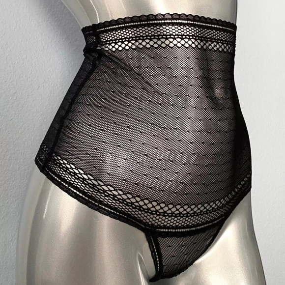 Victorias Secret Nwt Charcoal Grey High Waist Thong Panties Small - Picture 2 of 3